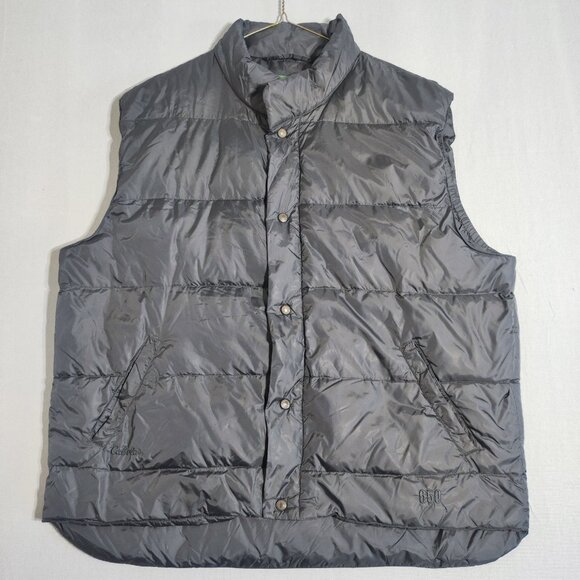 Cabela's Premium Northern Goose Down Puffer Vest men's size XL black - Picture 1 of 13